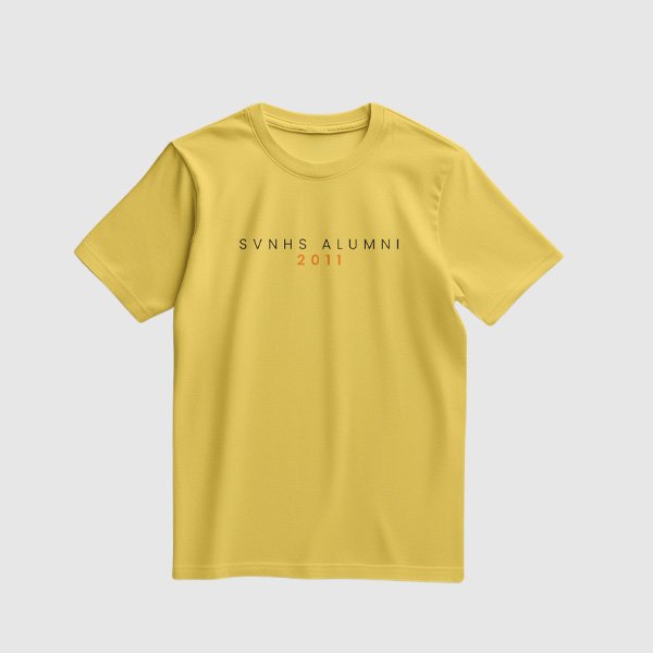 Pistang Alumni Shirt Design 1 (Cotton) - Mustard Yellow