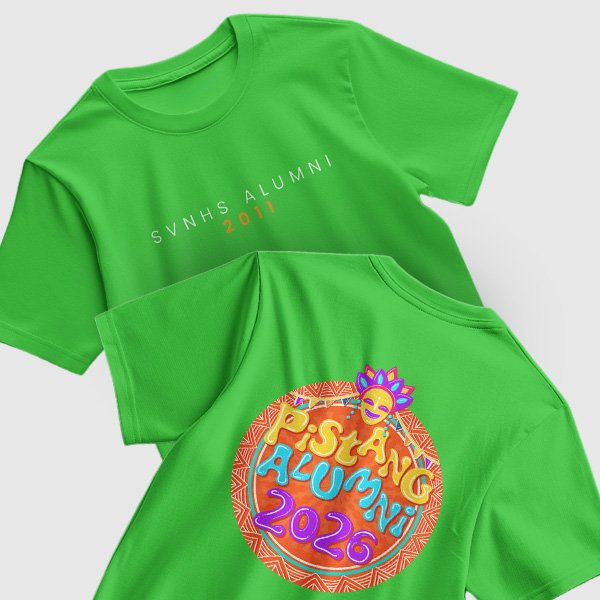 Pistang Alumni Shirt Design 1 (Cotton) - Lime Green