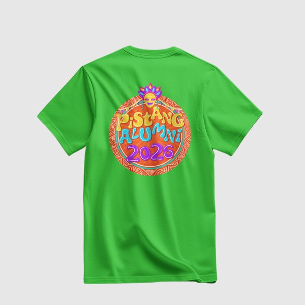 Pistang Alumni Shirt Design 1 (Cotton) - Lime Green