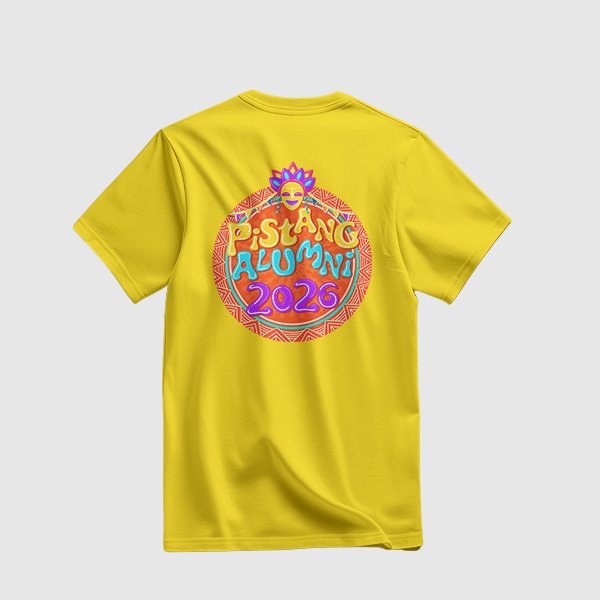 Pistang Alumni Shirt Design 1 (Active Dry) - Gold Yellow