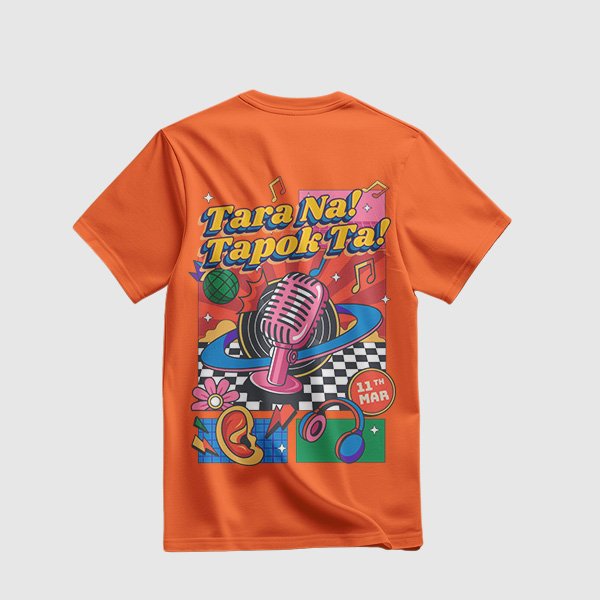 Alumni Shirt Design 2 (Active Dry) - Neon Orange