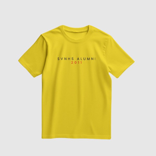 Alumni Shirt Design 2 (Active Dry) - Gold Yellow