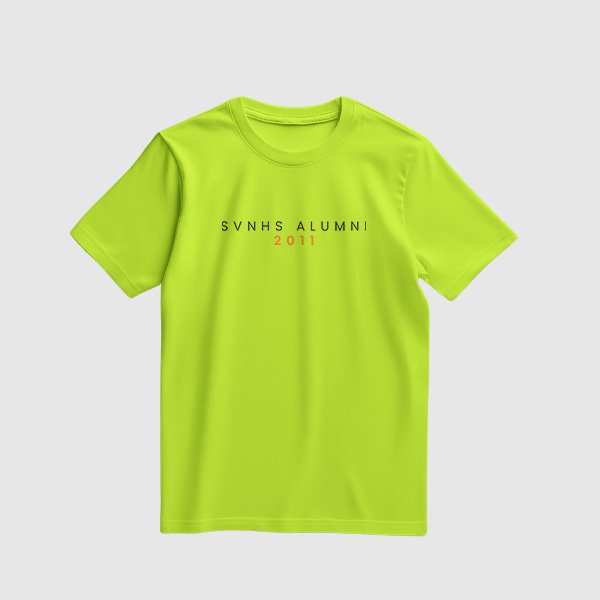 Alumni Shirt Design 2 (Active Dry) - Lime Yellow